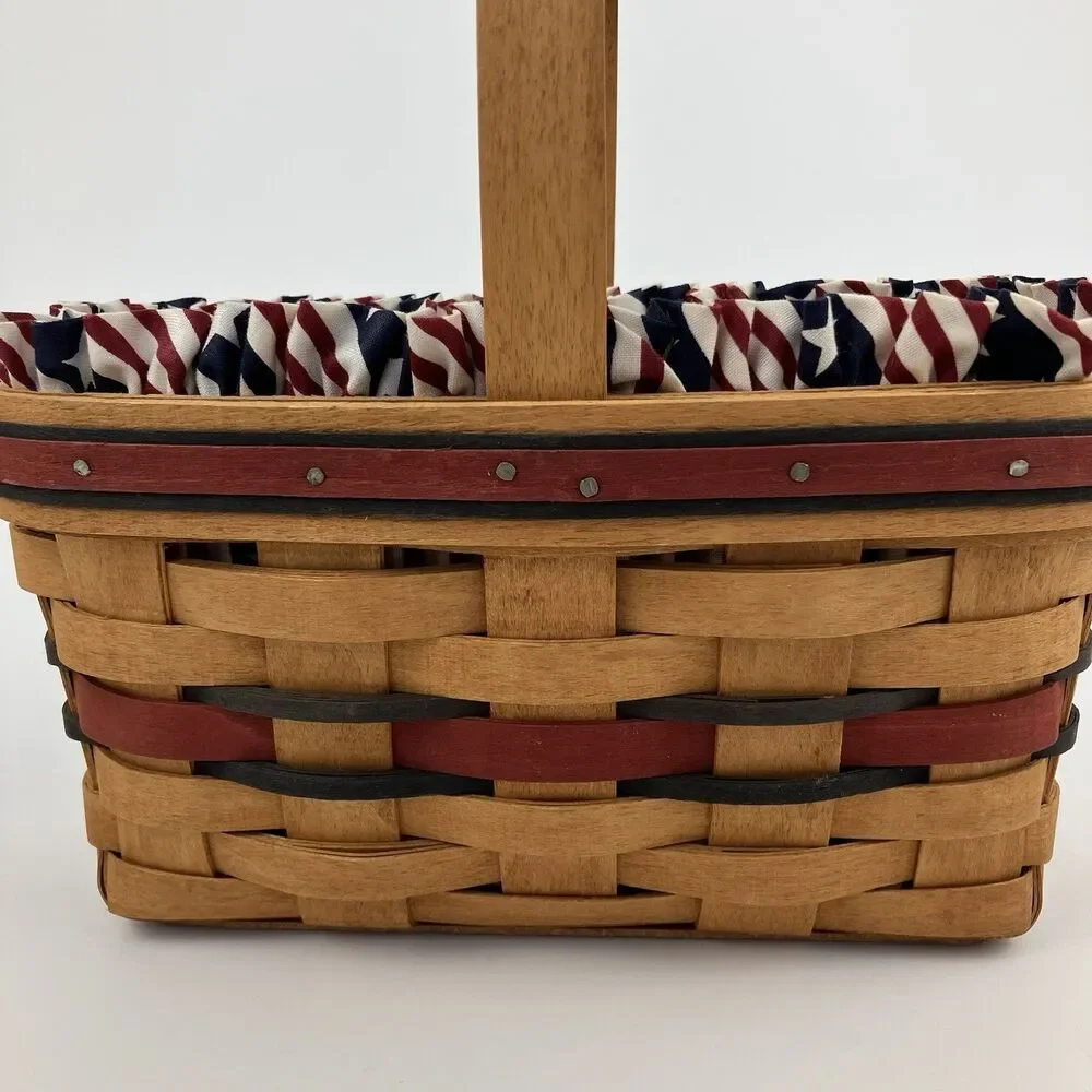 Longaberger 1994 Candle Basket All American | /w Liner 9.5